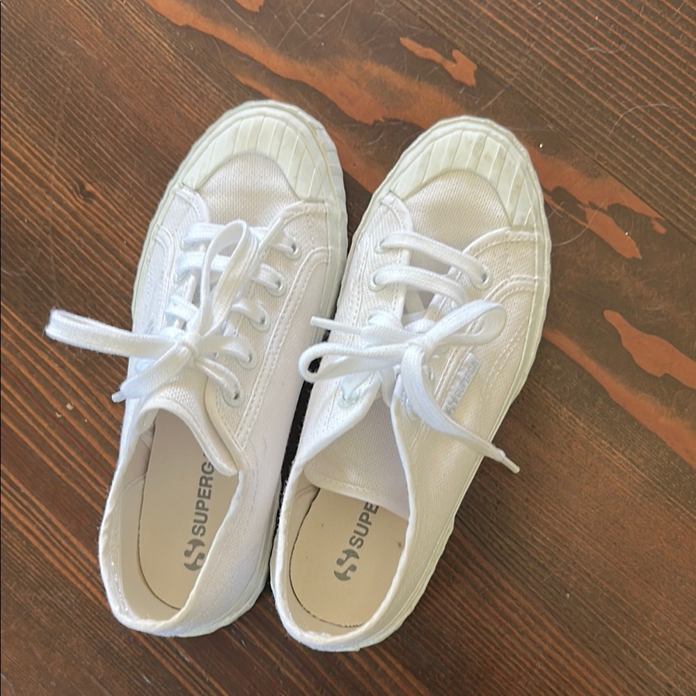 Superga Women's Classic White Sneakers